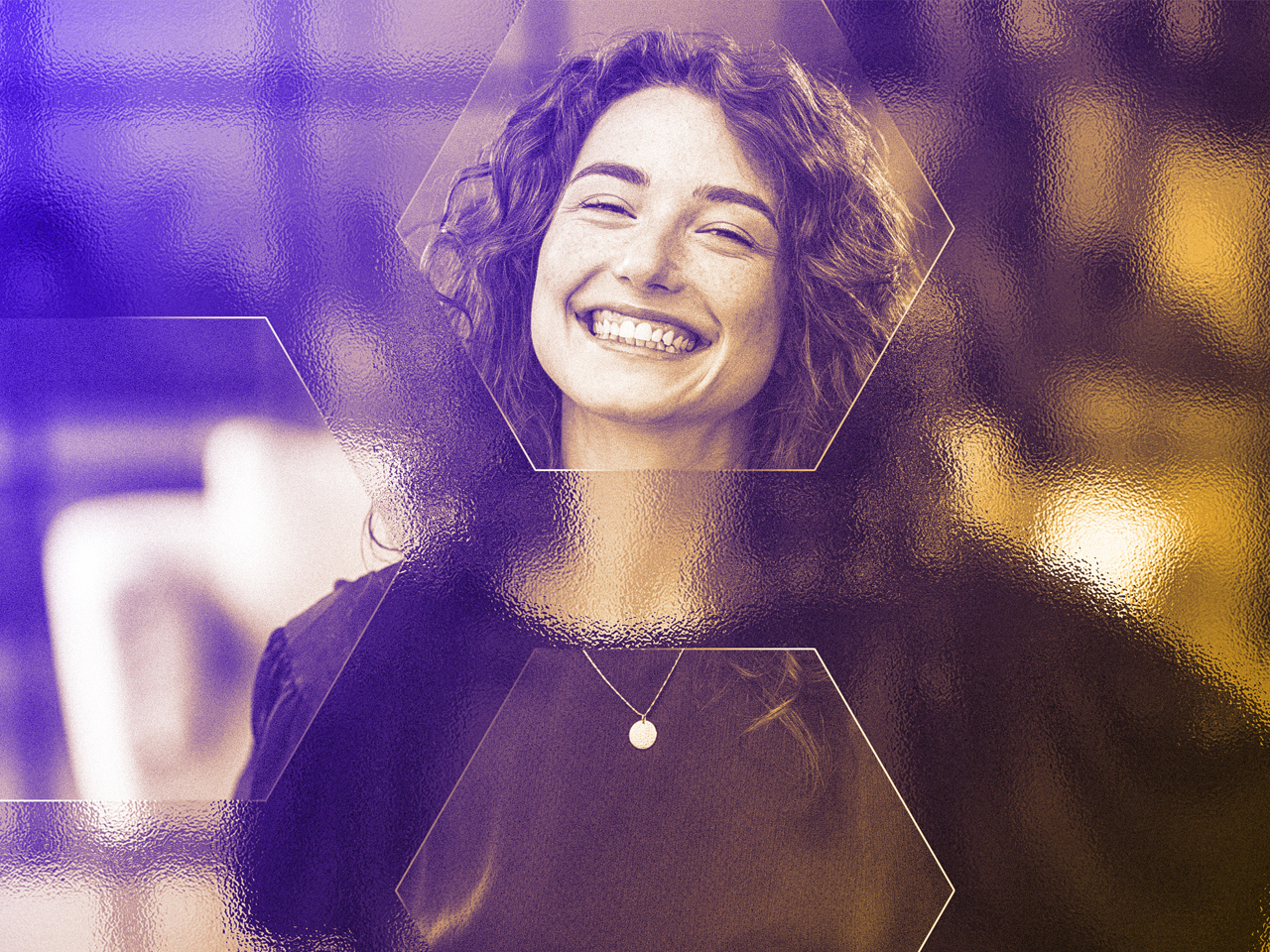 Excited young woman with paper bills in hands finally paying down her mortgage debt at home